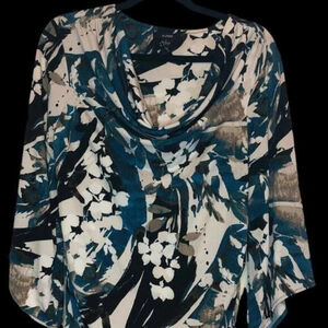 Alfani Women's Floral Draped Top - Size L